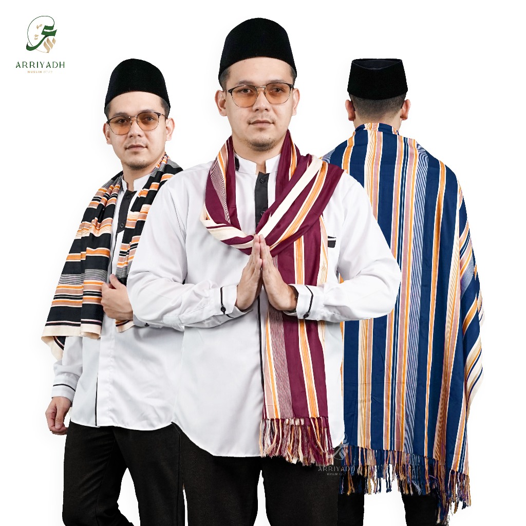 Zaweeya x ARRIYADH Sorban Rida Rayon Print Salur Motif Yaman Aden