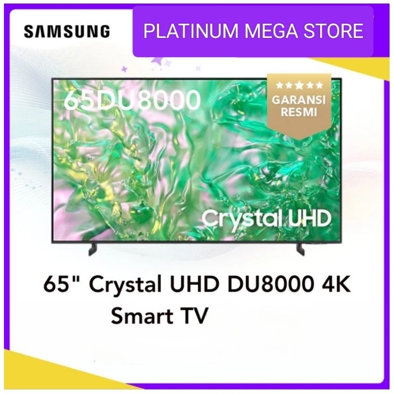 SAMSUNG SMART TV 65 INCH CRYSTAL UHD 4K 65DU8000