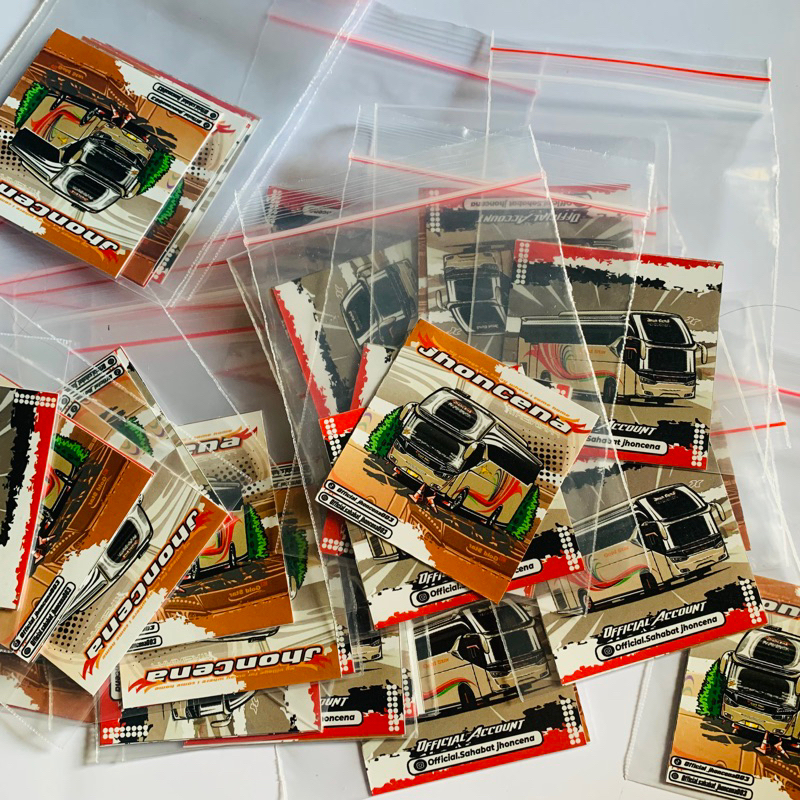 

STIKER BUS ORI GOLD STAR JHONCENA ISI 2PCS