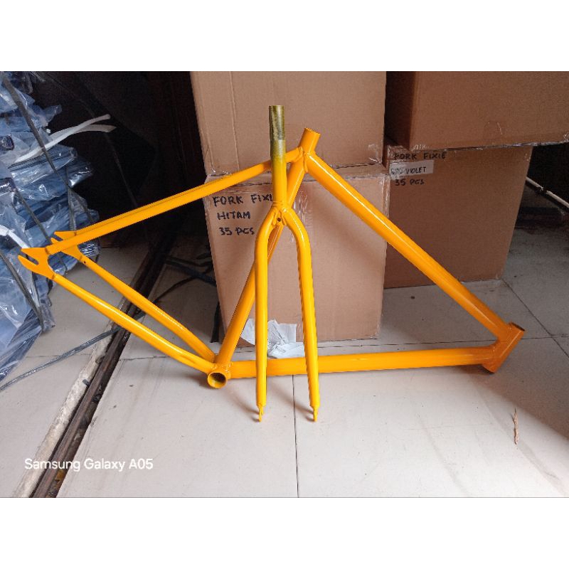 Frame Sepeda Fixie Besi Batangan Pixi Lurus