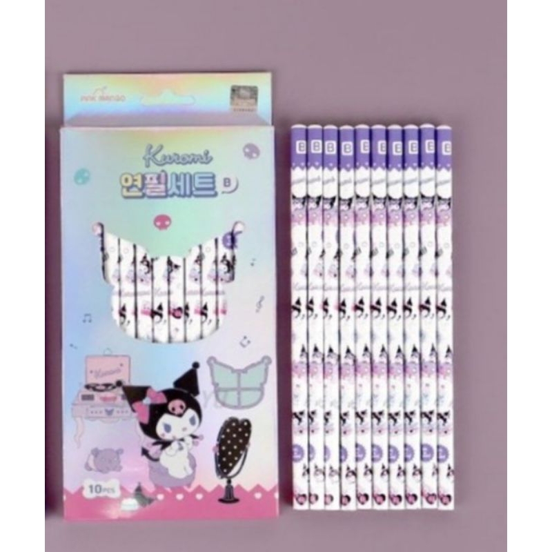 

Kuromi pensil kemasan isi 10 pensil