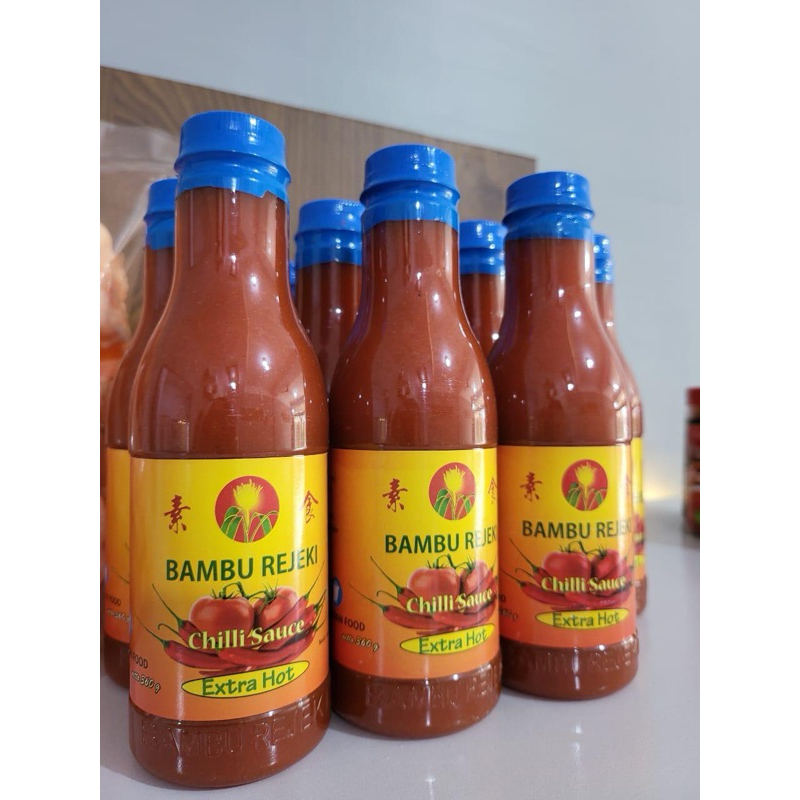 

saos vegetarian | bambu rejeki extra hot | saos vegan