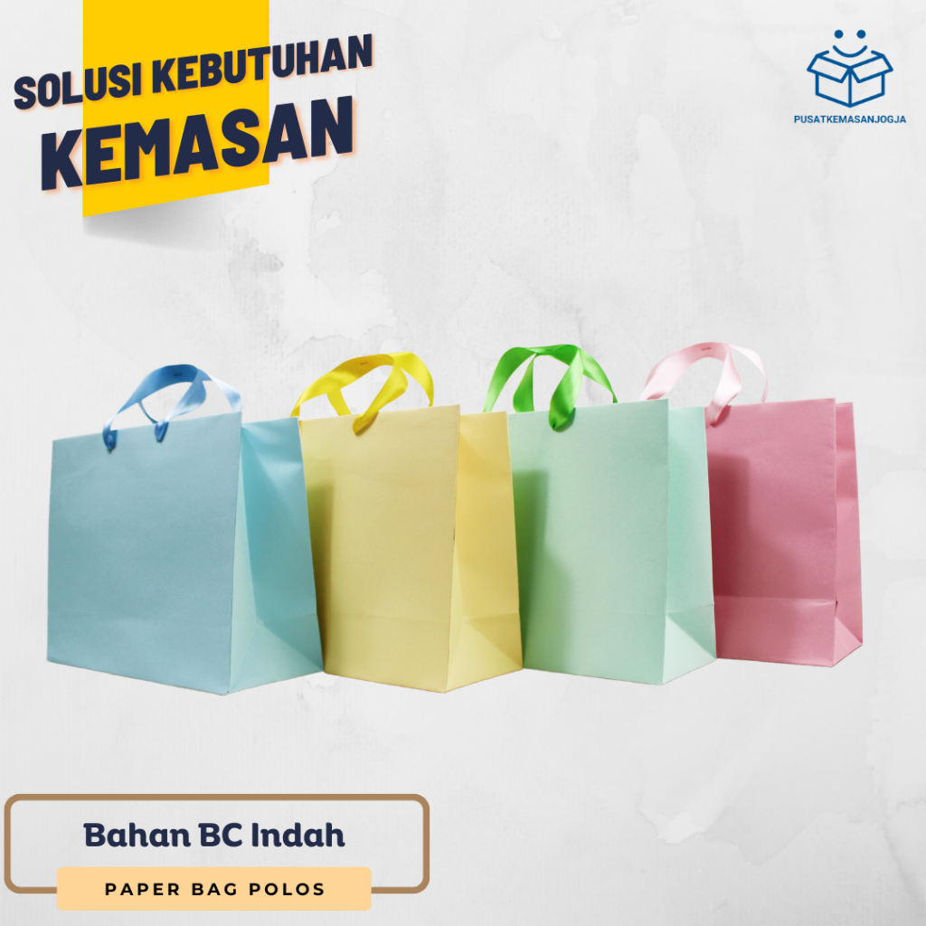 

Paper Bag Jogja / Paper bag Warna / Paperbag Polos ukuran 27 x 10 x 21 cm
