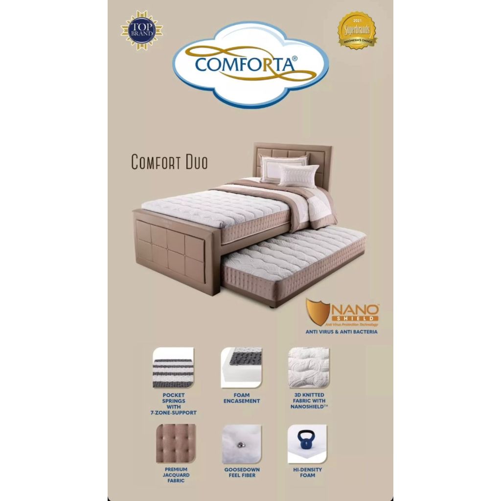 Springbed Comforta Sorong 3in1 Comfort Duo - Bed Sorong