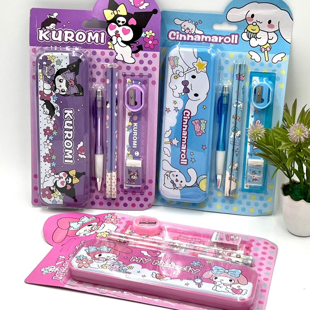 

Set Alat Tulis Sanrio Pulpen 7in1
