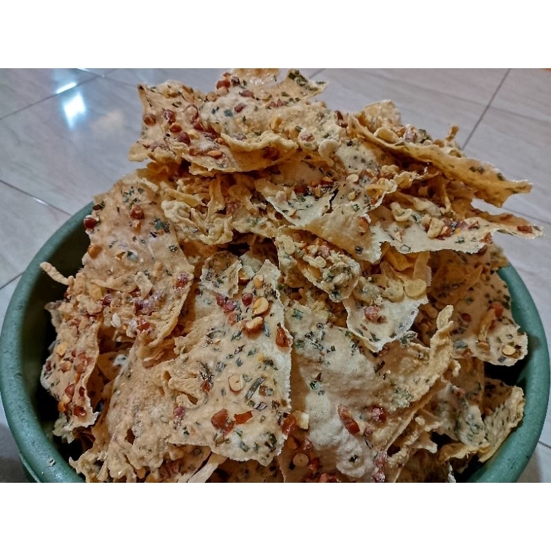 

Rempeyek Kacang Merah & Kacang Hijau, Gorengan Rebon - Dibuat dengan Alat Tradisional - 1kg/80rb