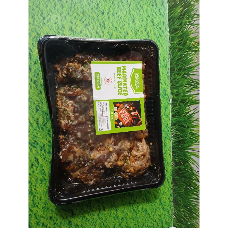 

Beef slice marinasi barbeque/black paper/teriyaki 250 Gram