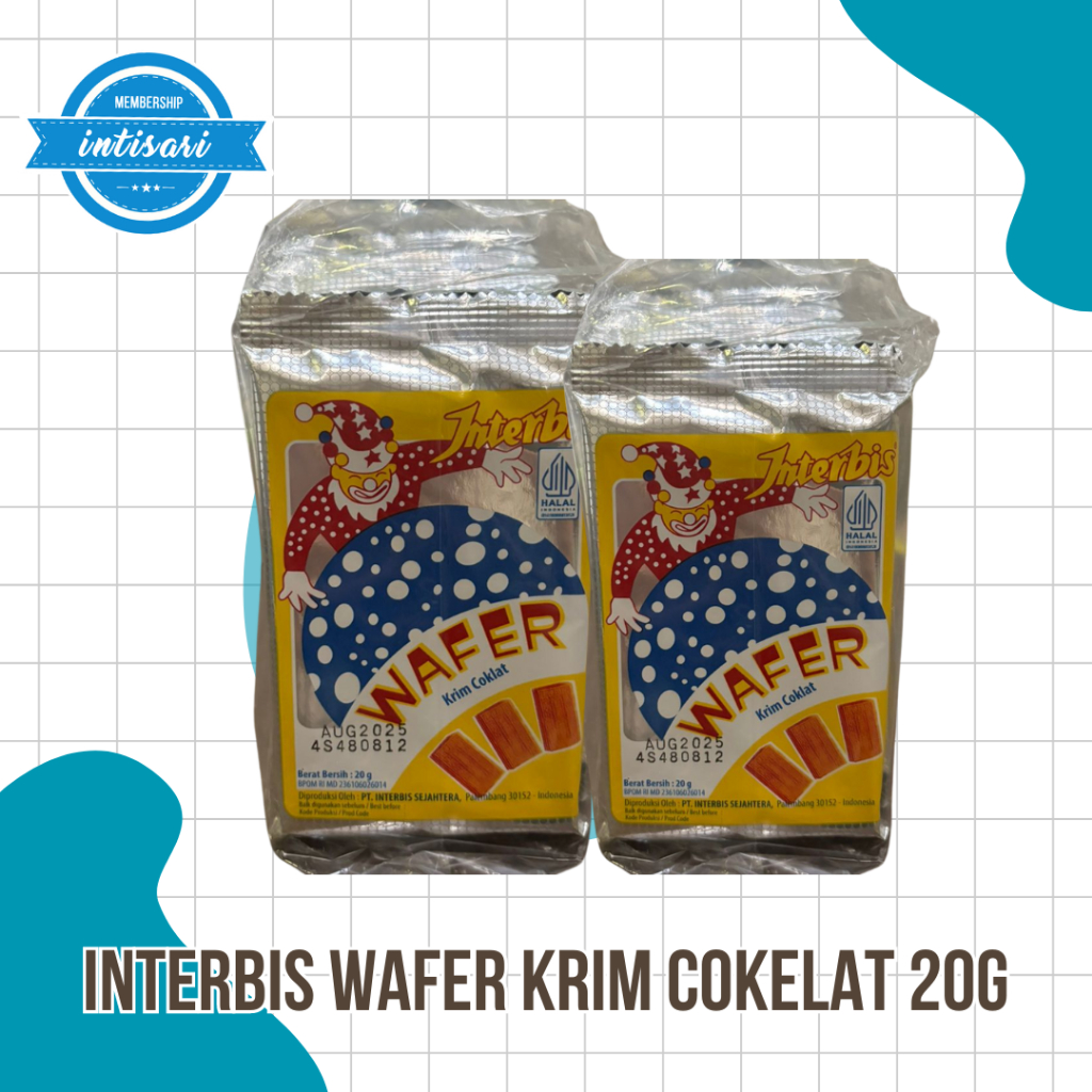 

INTERBIS WAFER KRIM COKELAT 20GR ( BALL )