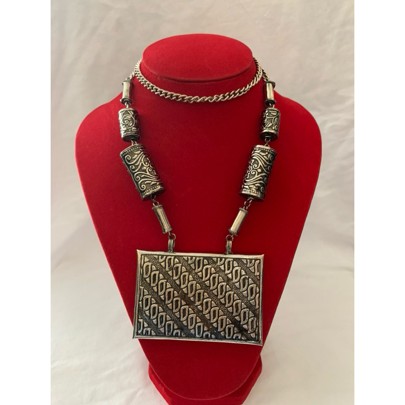 Kalung Etnik Kotak, Kalung Accesories, Kalung Baju Adat, Kalung Kebaya, Kalung Tradisional