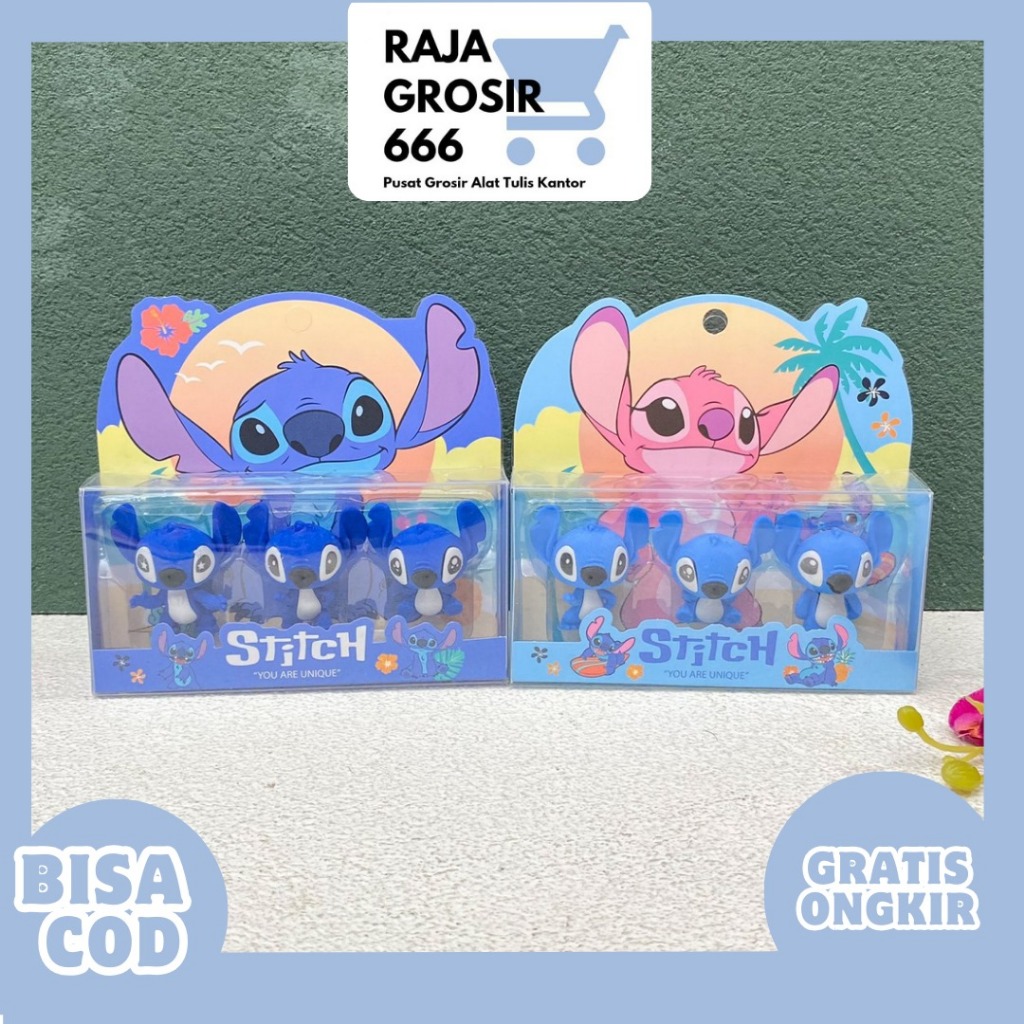 

Penghapus miniatur bentuk Stitch 1 SET ISI 3 PCS ER-1537 / Mainan penghapus bentuk stitch kapibara lucu / Penghapus lucu anak sekolah / hampers lucu kado unik stitch