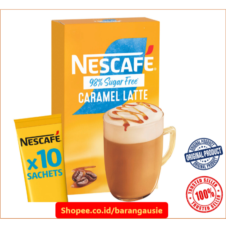

Nescafe Gold 98% Sugar Free Vanilla Malt Latte Sachets 10 pack - Made in Australia
