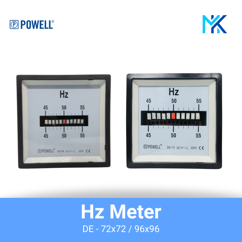POWELL - HZ METER GETAR / frequenzy HZ meter / 45 - 55 Hz