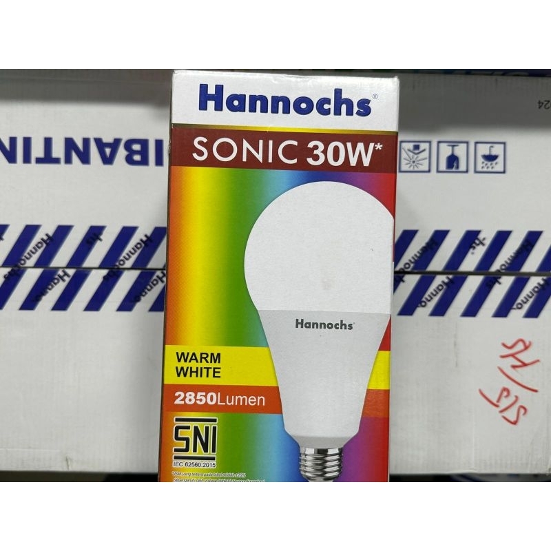 Hannochs Lampu Bohlam Sonic LED 30 Watt Cahaya Kuning