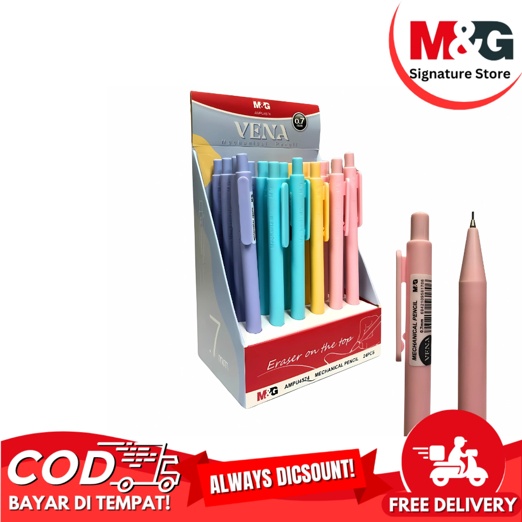 

Pencil Mechanic Pastel M&G #AMPU4574 Mechanical Pencil Vena Tip 0.7mm - SATUAN