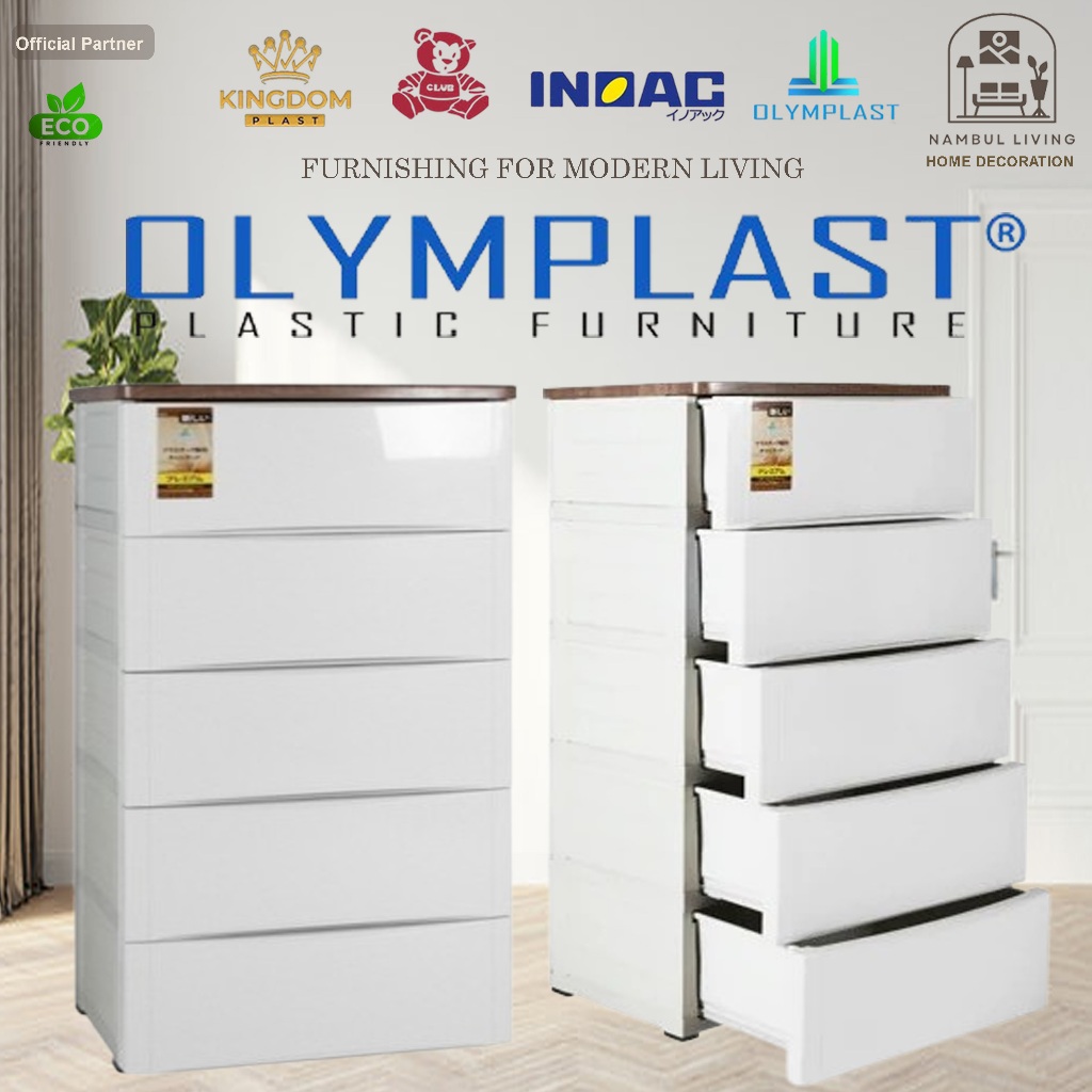 Promo Terbatas Lemari Laci Plastik Minimalis Rak Susun Drawer Cabinet Container 2 - 5 Susun ODC