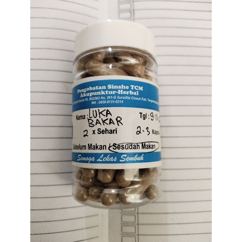 

Jamu Herbal Luka Bakar Racikan Sinshe Tcm