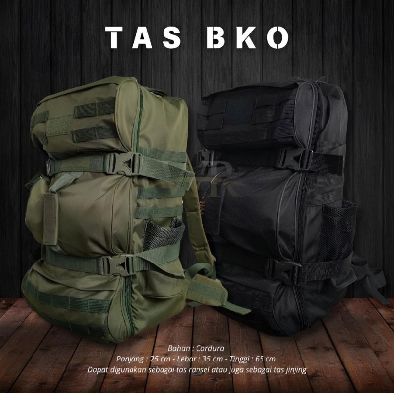 TAS RANSEL HITAM / TAS BESAR TACTICAL / TAS BKO HITAM