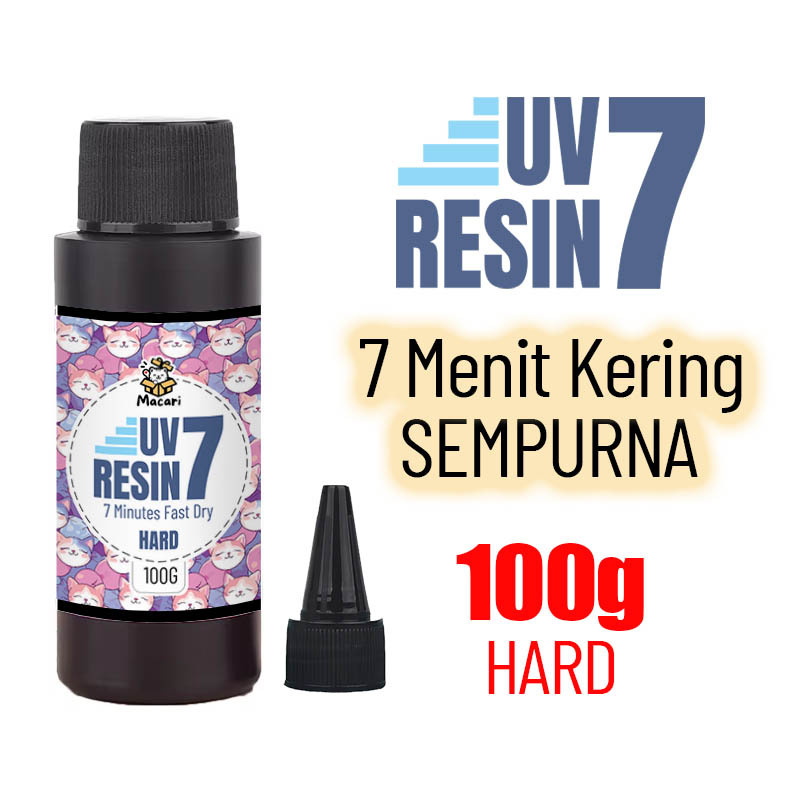 UV Resin 7 Resin Langsung Pakai / UV Resin Bening / UV Resin for Clay / UV Resin Lampu / Resin Cepat
