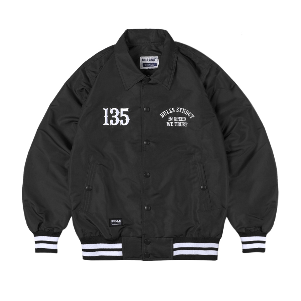 BULLS SYNDICATE WindBreaker Jacket | Metge Black