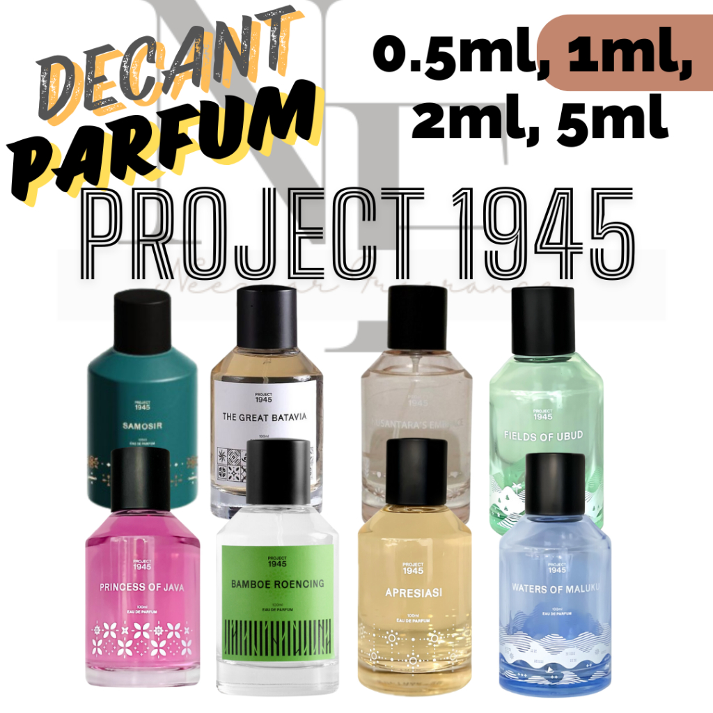 Decant Project 1945 1ml Sunset in Sumba Horas Samosir Petruk Fields of Ubud Waters of Maluku Bamboo 