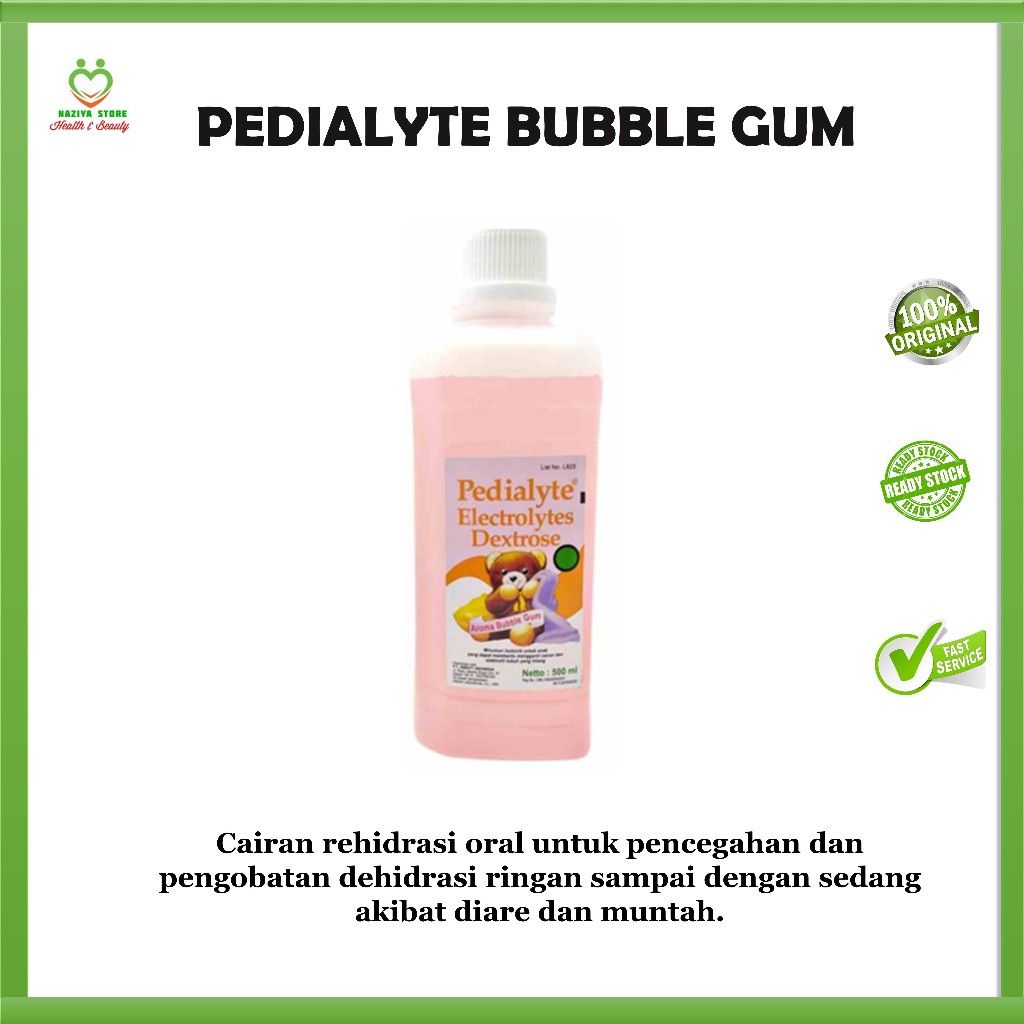 PEDIALYTE Electrolytes Dextrose Bubble Gum 500 ml Pengganti cairan tubuh diare anak