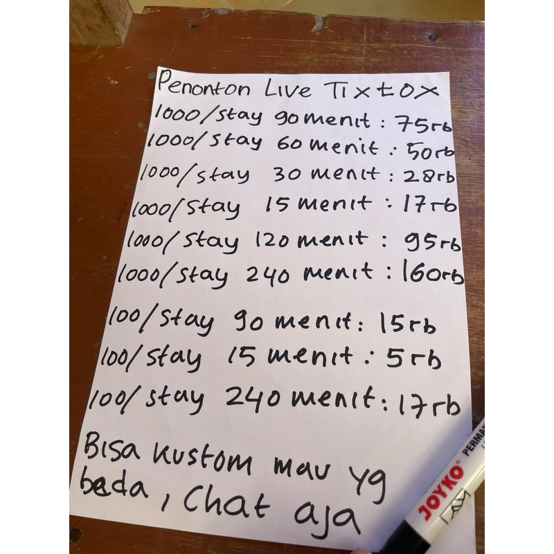 

kertas penonton live
