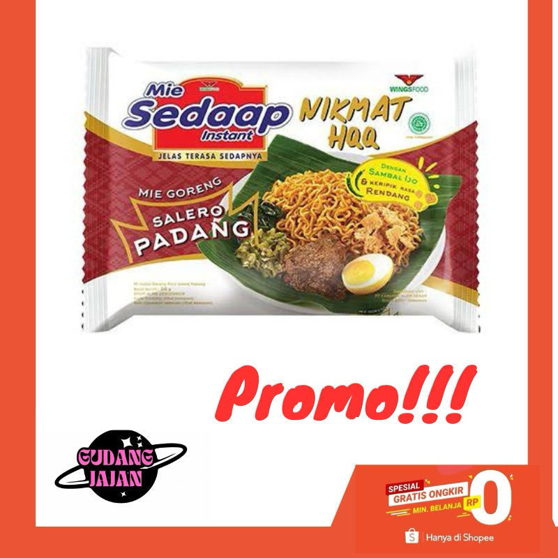

Mie Sedap Salero Padang (Mie goreng rasa nasi padang)