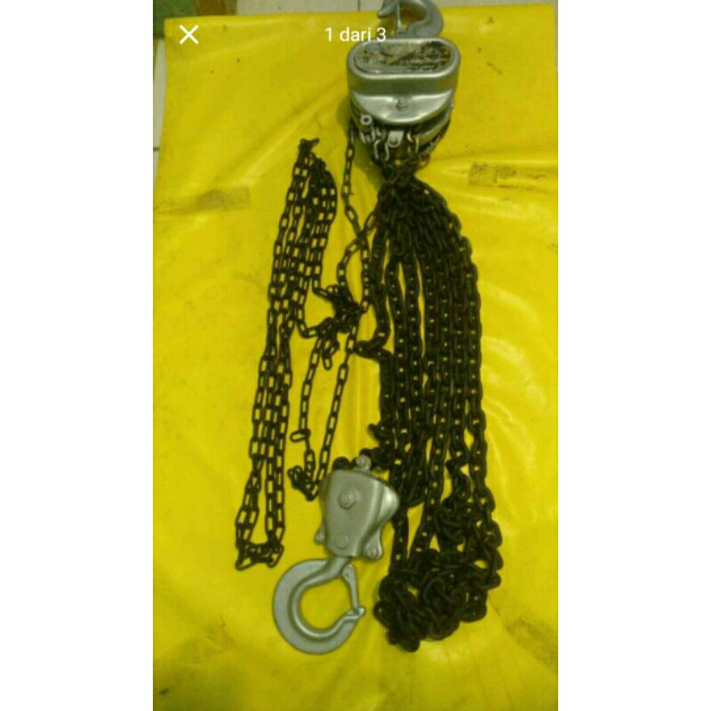 CHAIN BLOCK SHUANG GE 3 TON RANTAI 7 METER