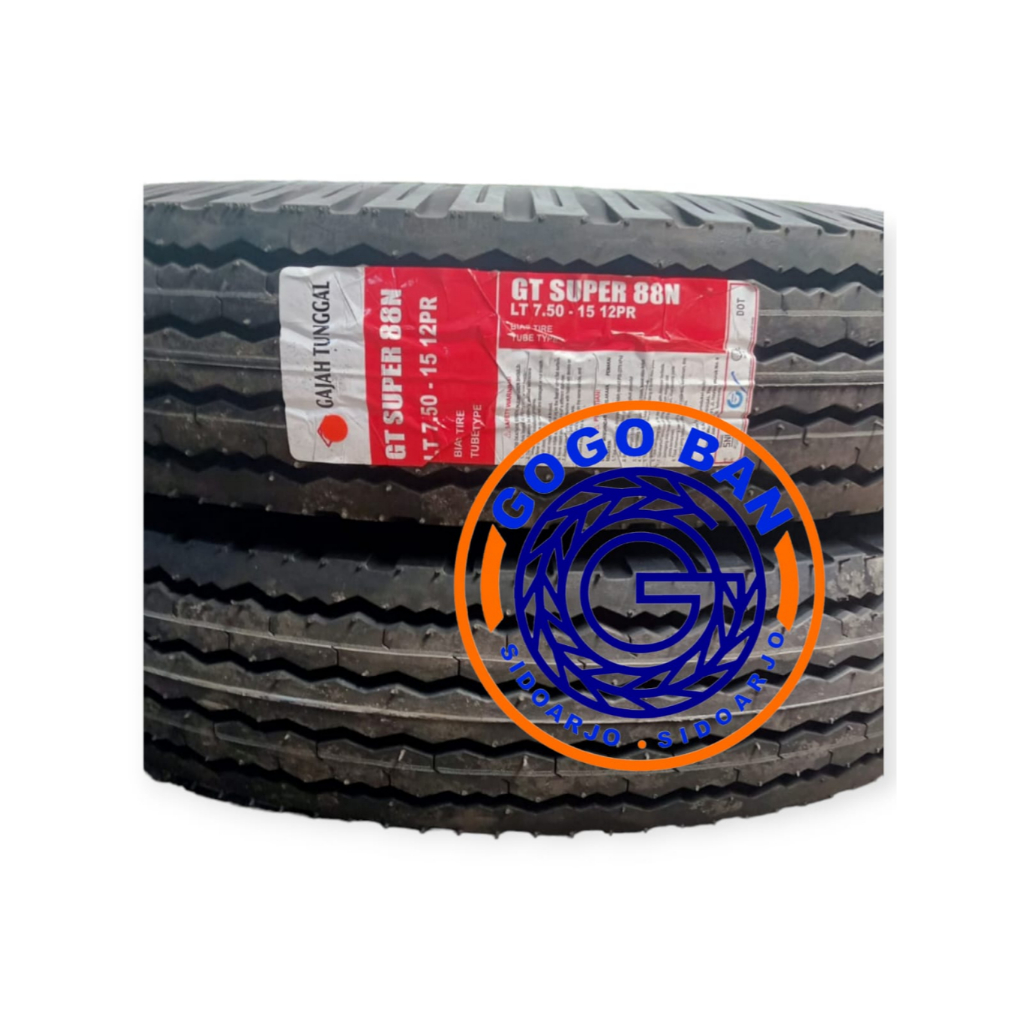 Ban Luar Truk Gajah Tunggal 750 R15 15 12PR Nylon GT Super 88N Truk Engkel 750-15