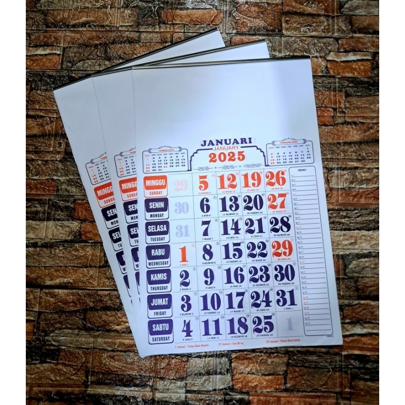 

KALENDER KERJA MEDIUM UMUM ( BO ) 2025