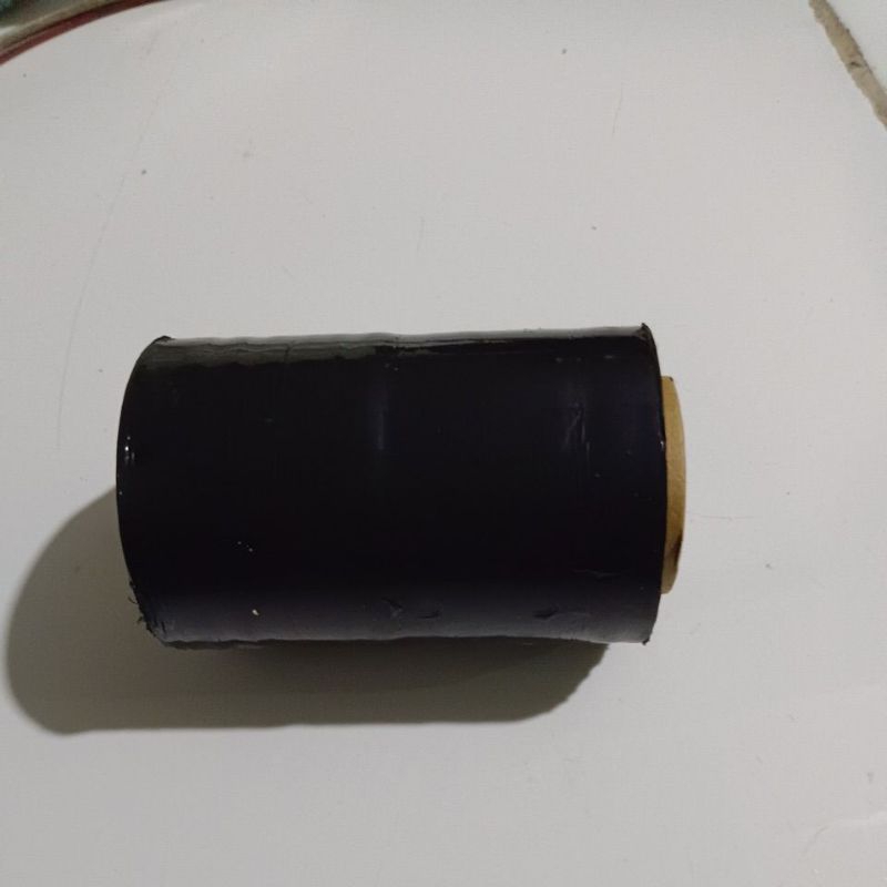 stretch film HITAM lebar 10 cm x 150 m tebal 17 micron