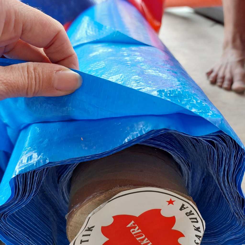 Tenda SAKURA tebal 4x50m Terpal Teratak Pesta Camping kuat A8 38kg