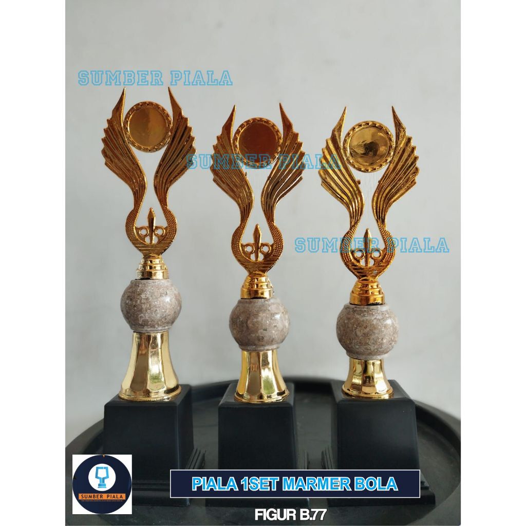 PIALA 1SET sealer MARMER BOLA FIGUR B.77