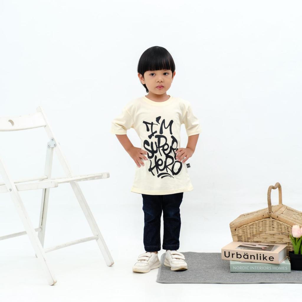 Mamolly_Mart Little Zolaqu 3 - Kaos Anak Baggy Size Unisex 0 - 6 Tahun Premium Cotton Combed 30S