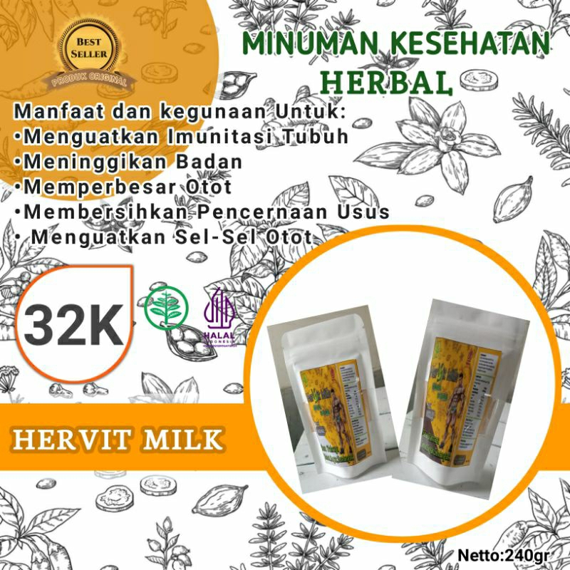 

HERVIT_HERBAL VITAMIN MILK "Susu+Herbal