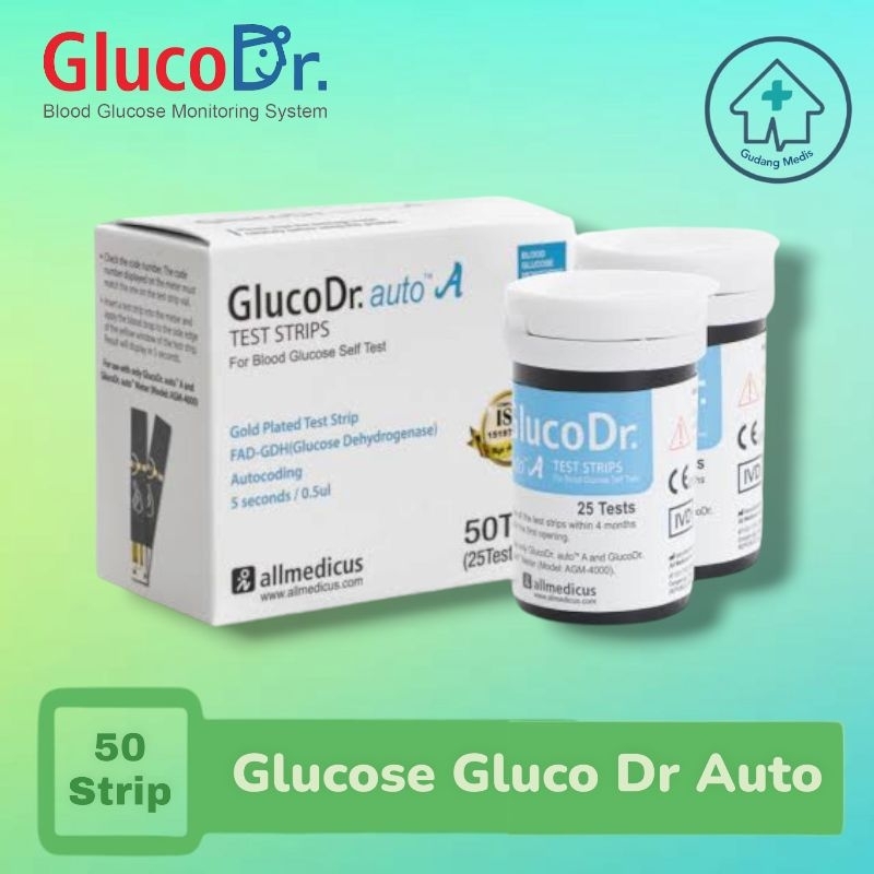 Strip Gluco Dr Auto AGM-4000  Refill Gluco Dr Auto Isi Ulang Gluco Dr Auto