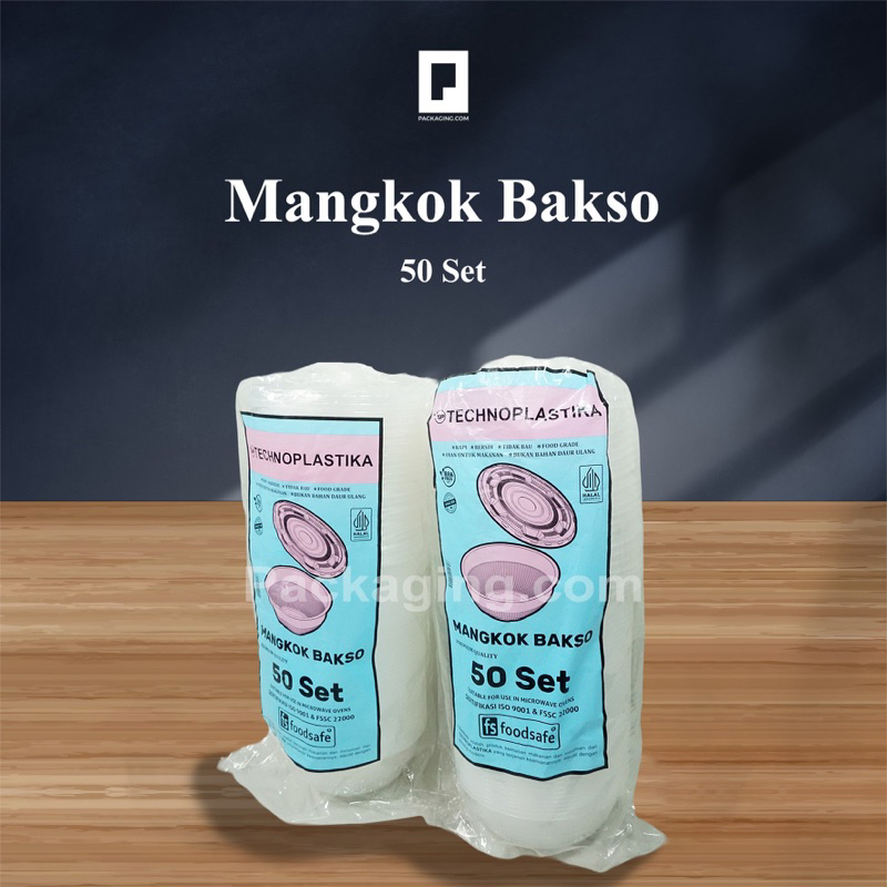 Isi 50 PCS]Mangkok Bakso Plastik/Mangkok Mika Bakso