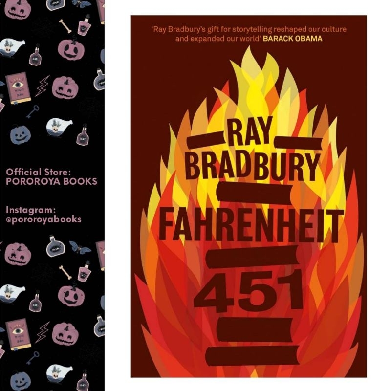 PO Buku Original Novel FAHRENHEIT 451 Ray Bradbury English Paperback Harper Collins Dystopian Fictio