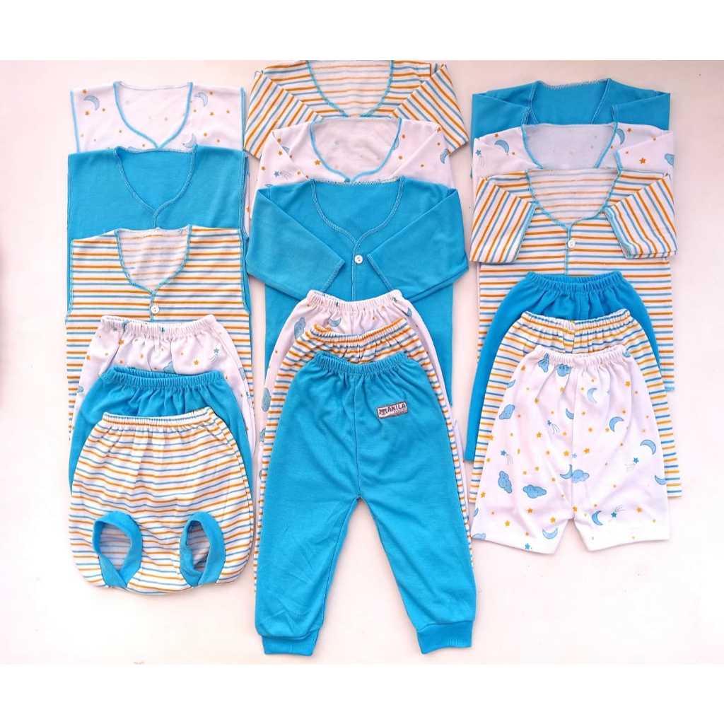 18 PCS baju bayi celana bayi baju bayi baru lahir