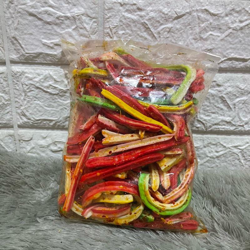 

Seblak kerupuk beton banyat renyah pedas daun jeruk bumbu melimpah / kerupuk beton 250gr