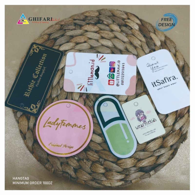 

hangtag tebal / hangtag ivory / tag baju
