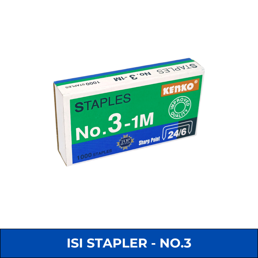 

JOYKO Staples No 3-1M 24/6 / Refill Isi Ulang Stapler Besar