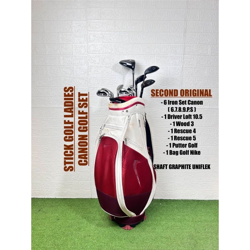 Set Stick Golf Ladies Cannon Golf Set Bag Second Original Lengkap Bag Golf