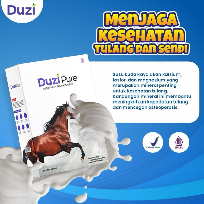 

Duzi Pure - Susu Kuda Lombok Bubuk 200 Gram 3 Box