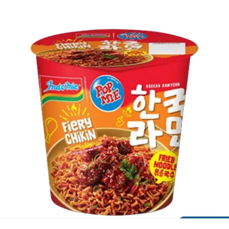 

Pop Mie Mi Instan Cup Goreng Fiery Chikin isi 74 gram