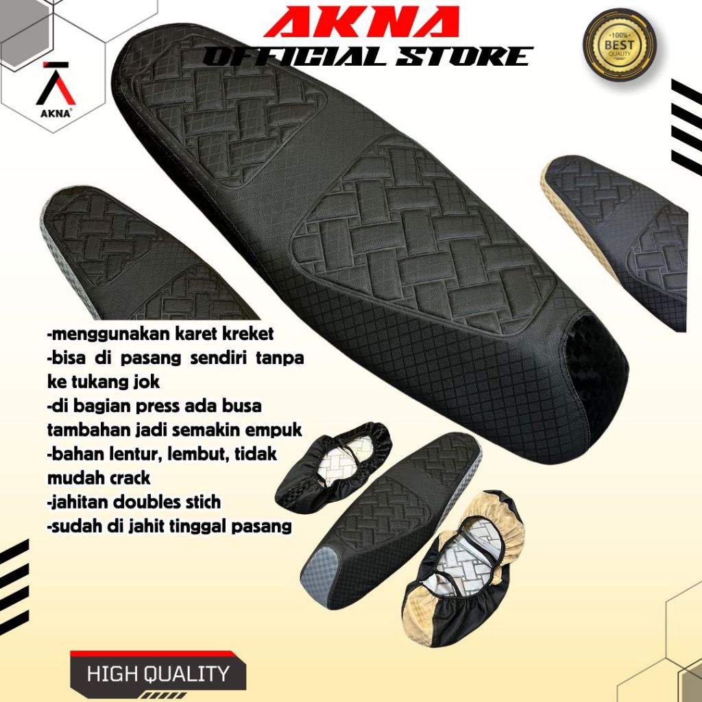 Cover Jok Model Pelindung Jok Motor (PAKAI KARET) Beat, Scoopy, Vario, Pcx, Nmax, Aerox