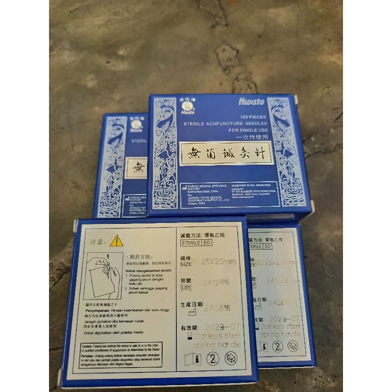 Hwato Jarum Akupuntur 1 cun 0,25x25mm