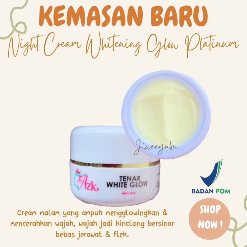 CREAM MALAM WHITENING GLOW PLATINUM