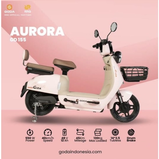 Sepeda Listrik GODA GD155 Garansi Resmi - GD 155 Aurora - ANEKA BIKE GODA OFFICIAL