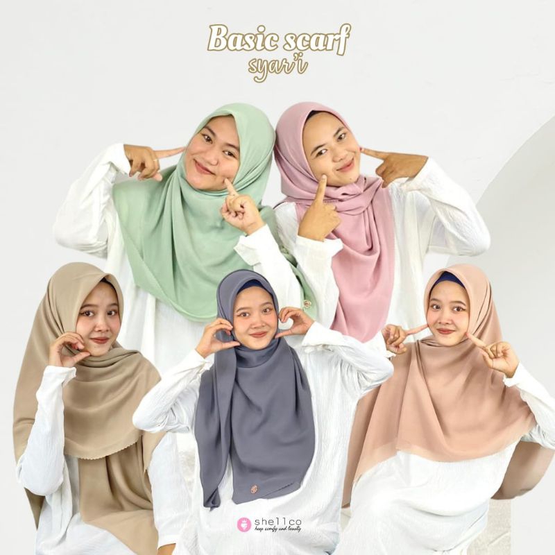 SHELLCO HIJAB BASIC SCARF SYAR'I